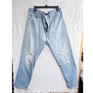 Vintage 1996 Levis 501xx Mens 40x29 Blue Denim Straight Leg Button Fly USA 90s